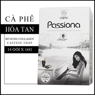 Cà phê hòa tan 4in1 passiona - hộp 14 gói 16gr - trung nguyên legend - cà phê cho phái đẹp