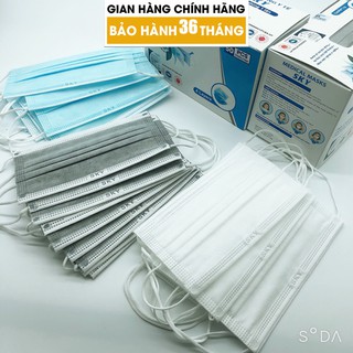 Khẩu Trang Y Tế 4 Lớp Hộp 50 Cái Giấy Kháng Khuẩn, Cao Cấp, Đầy Đủ Kiểm Định