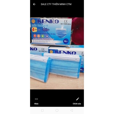 ✨ COMBO 1 Hộp Khẩu Trang Y Tế Kháng Khuẩn KENKO Xanh Xám | BigBuy360 - bigbuy360.vn