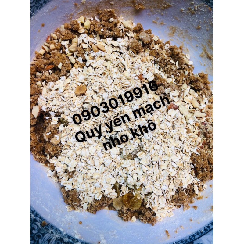 Bánh quy Cookie yến mạch nho khô hạnh nhân