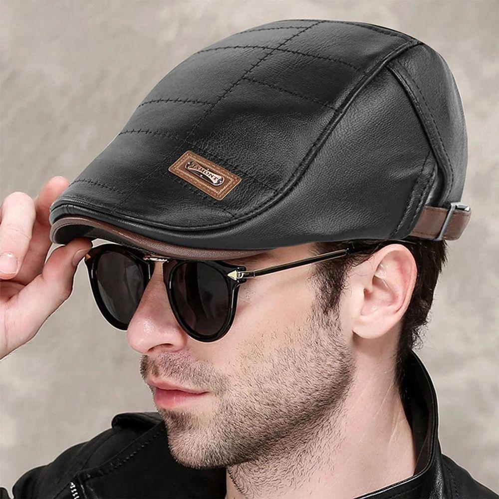 FORBETTER Mũ Beret Màu Sắc Nhã Nhặn Thời Trang Cho Nam