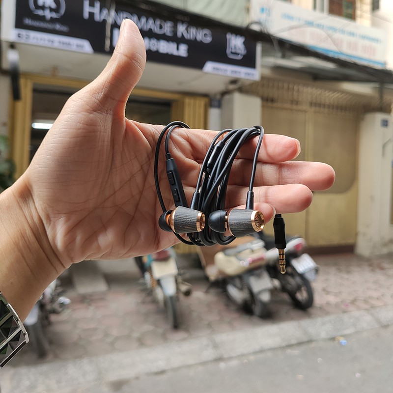  Tai nghe thủ công HK Ear X4 - Nhấn Mid (Có mic)