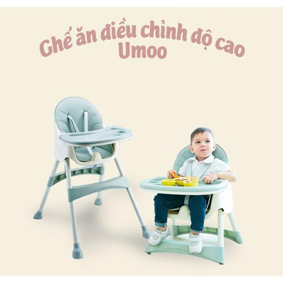 Ghế ăn dặm điều chỉnh độ cao Umoo - Socnaubaby