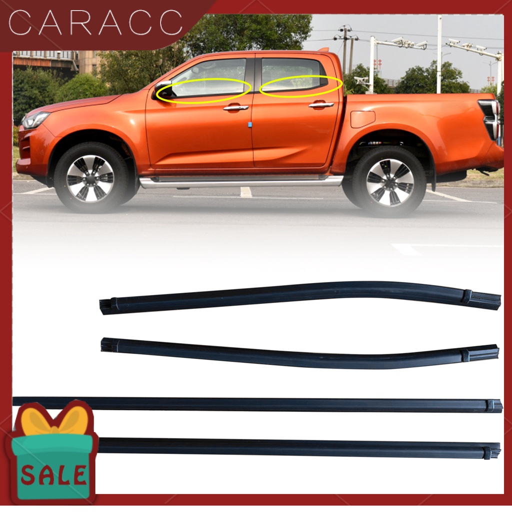 Set 4 Dây Cao Su Niêm Phong Viền Kính Cửa Sổ Xe Hơi Isuzu D-MAX Pickup 2010-2020