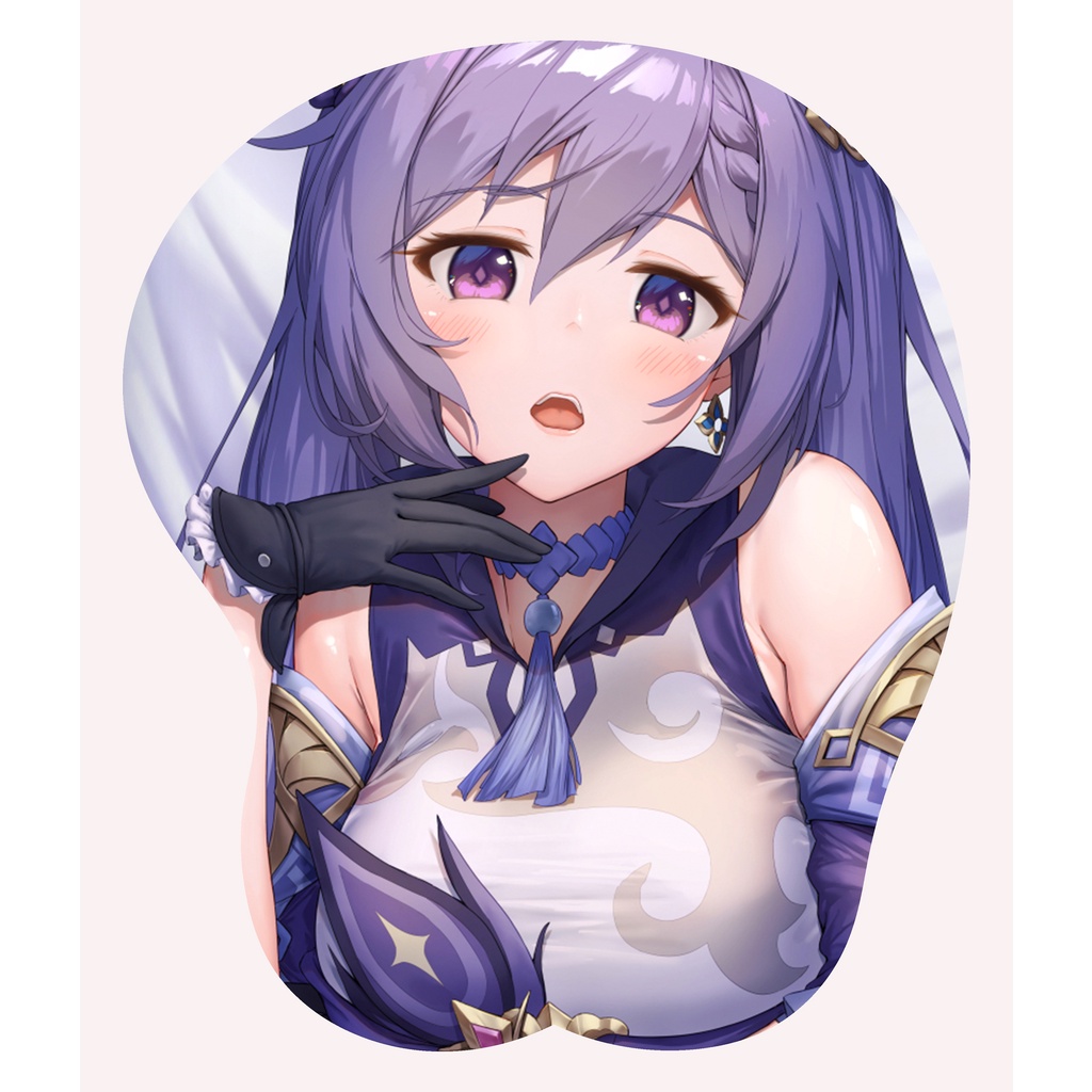 Genshin Impact 3D Mouse Pad Pretty Derby Anime FATE New Azur Lane 3D Tohsaka Rin RE0 ACGN Raiden Shogun shadow Game Keqing Soft Pad Tifa Lockhart Custom The Quintessential Quintuplets Beauty Kitagawa Marin NieR:Automata