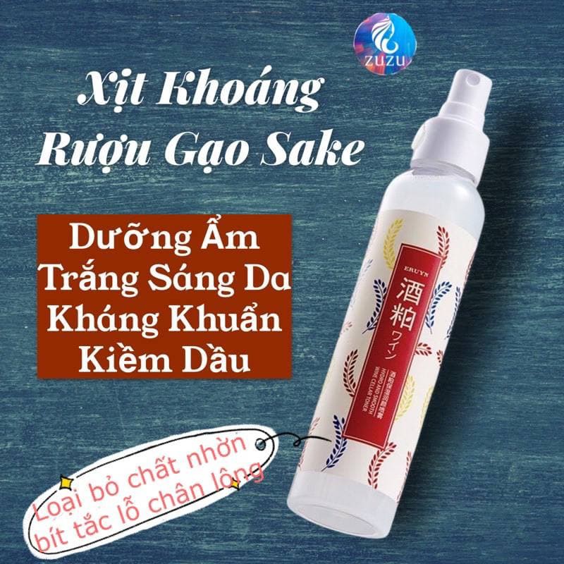 [HOT] ✨150ML XỊT KHOÁNG GẠO SAKE NHẬT LÀM SẠCH, DỊU MÁT DA TỨC THÌ✨