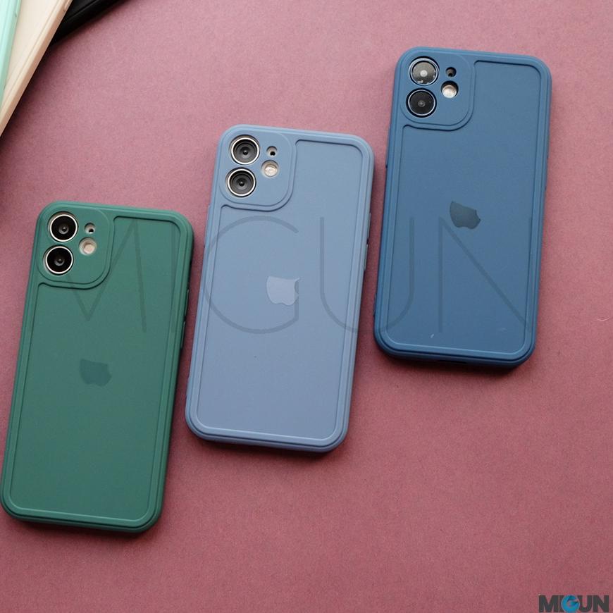 Châu Phi Hành Đoàn➻ Set 2 Khung Viền Vuông Bằng Silicon Mặt Nhám Cho iPhone 6 7 8 6+ 7+ 8 Plus X XR XSMAX 11 12 PRO Max ★ Tvf