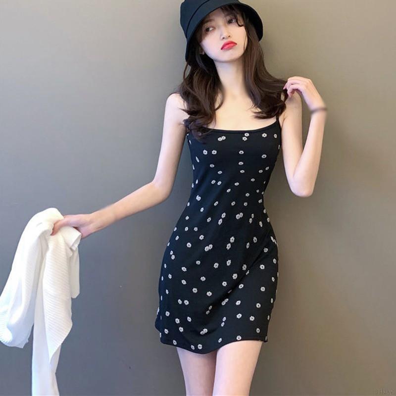Đầm Hai Dây In Hoa Thời Trang Nữ Tính