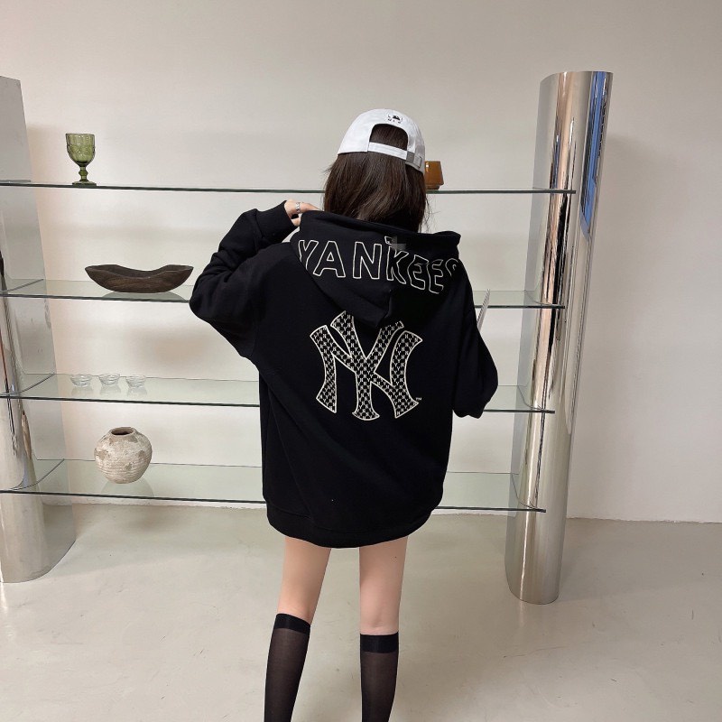 Áo Nỉ Hoodie Đen NY - Áo Sweater - Form Rộng - Chất Nỉ Bông Dày Dặn - Phong Cách Hàn Quốc - Hottrend 2021 | BigBuy360 - bigbuy360.vn