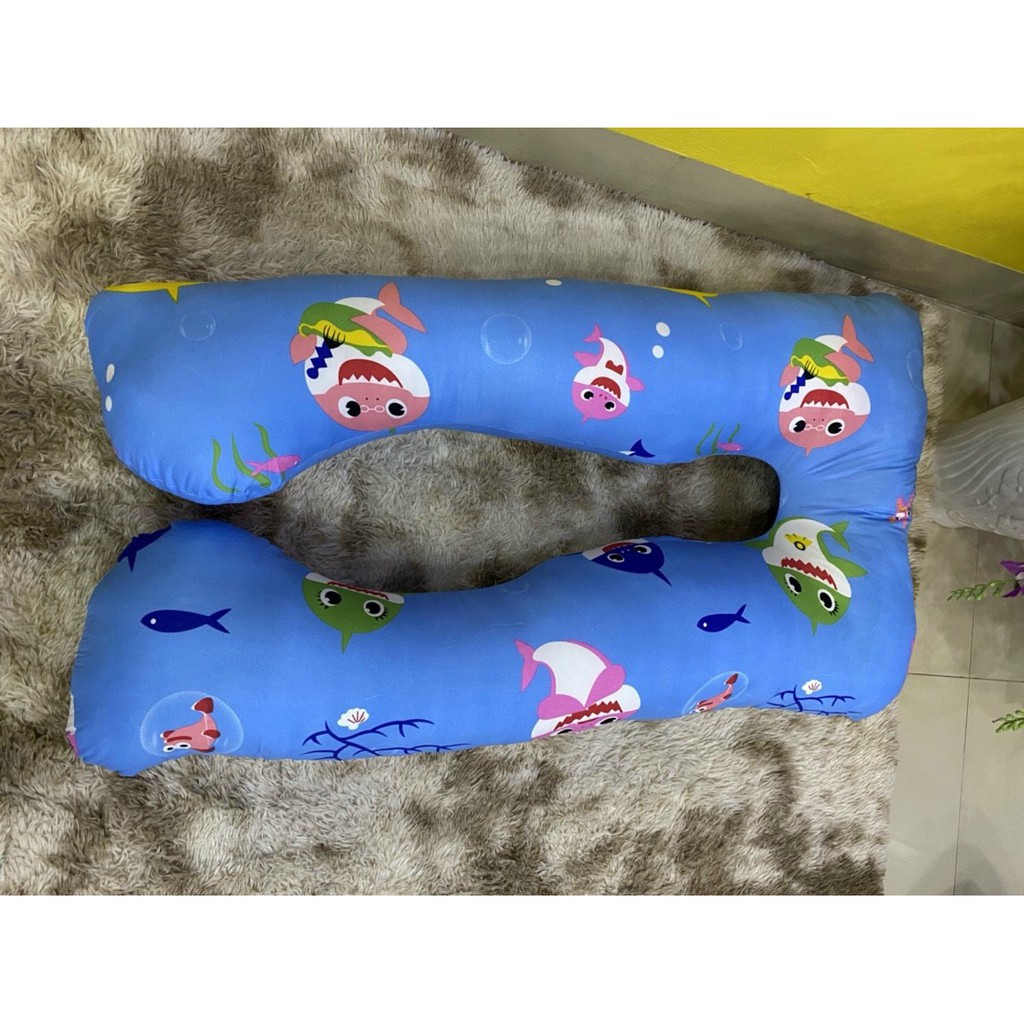 Gối bầu chữ U M2T bedding vải cotton lõi bông tinh khiết kháng khuẩn ( giá sỉ giảm mạnh)