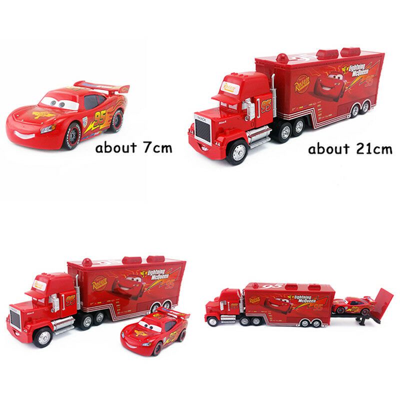 Disney Mô Hình Xe Hơi Pixar Cars 3 Lightning Mcqueen xe tải và ô tô 2pcs