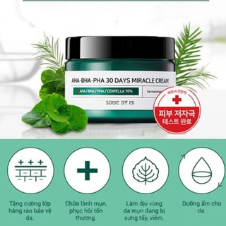 Kem Dưỡng SOME BY MI Làm Sạch Mụn AHA-BHA-PHA 30 Days Miracle Cream (50ml)