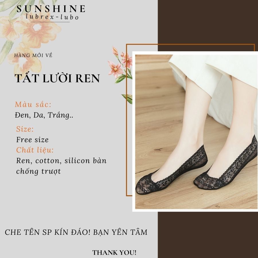 Tất lười ren nữ mềm mại SUNSHINE