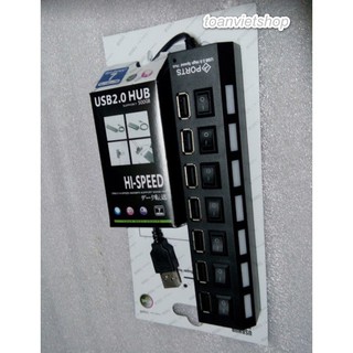 Bộ chia cổng usb 7 cổng ( hub chia usb 1 ra 7)