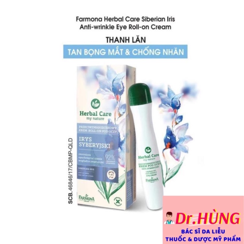 ✅(CHÍNH HÃNG)Lăn chống thâm mắt, giảm quầng thâm, nếp nhăn mắt, tan bọng mắt, dưỡng mắt Anti wrinkle Eye Roll on Cream