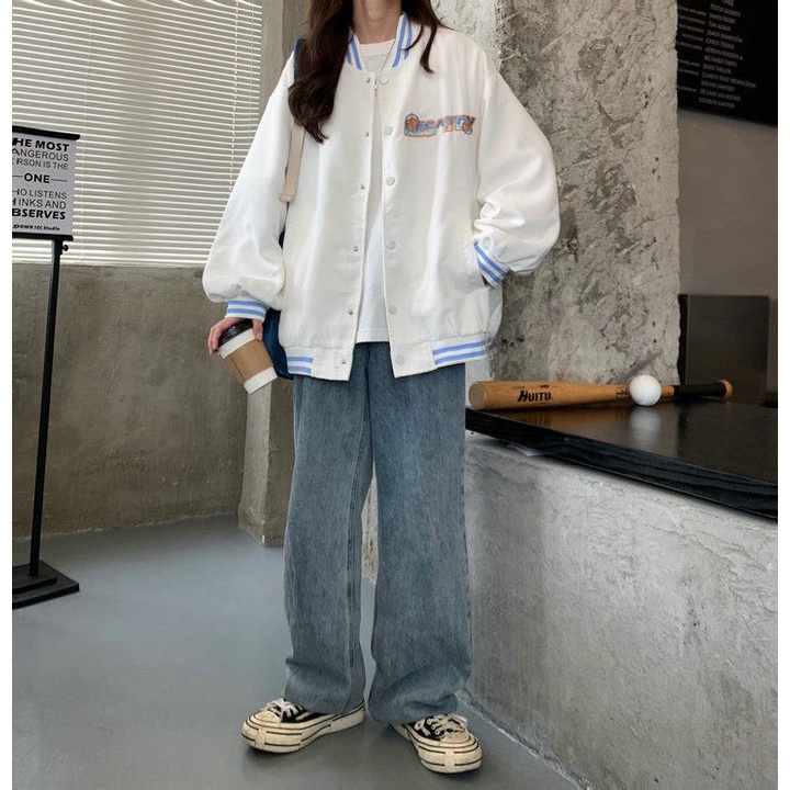 Áo bóng chày 2 lớp unisex nam nữ uzzang phong cách Hàn Quốc