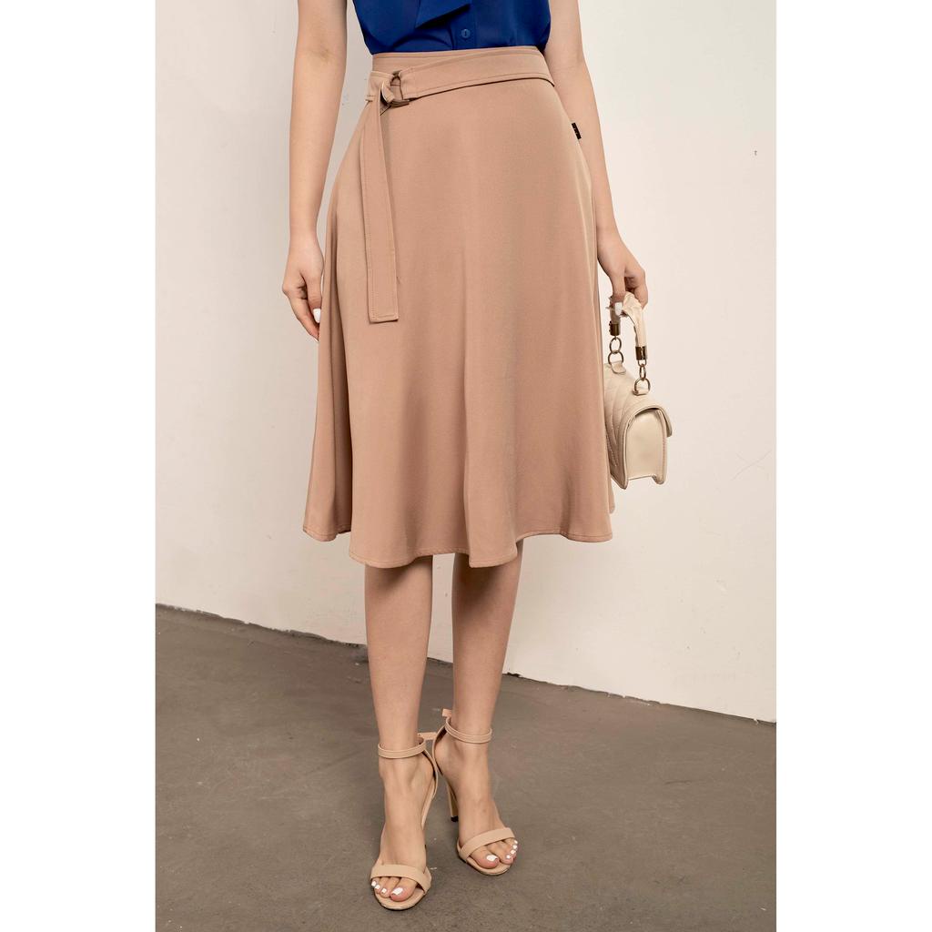 Chân váy dáng xòe, kèm đai MMOutfit M-JU061121119