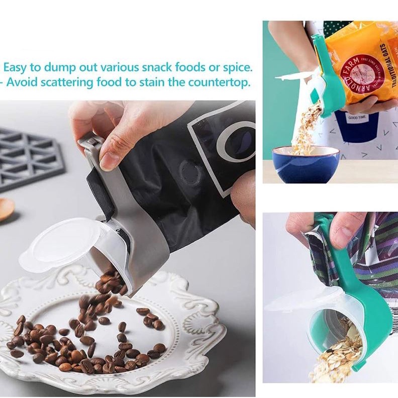 Kẹp đóng kín túi thức ăn XIAODUOJIAJU bằng nhựa tiện dụng cho nhà bếp