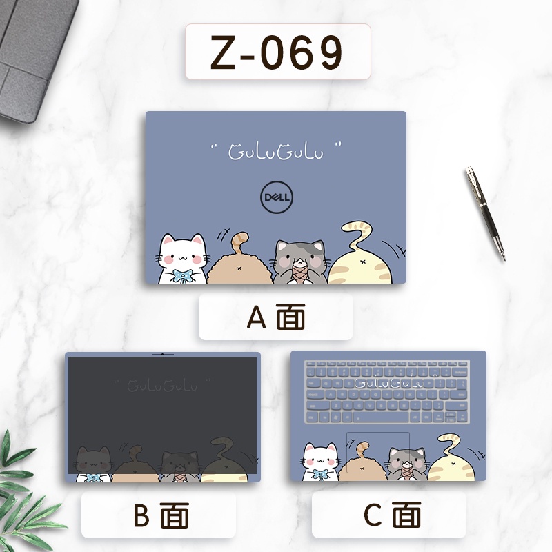 DELL Miếng Dán Laptop Họa Tiết Hoạt Hình Dễ Thương 12 5000 E5270 5280 5290 E6230 E7240 E7270 12 inch