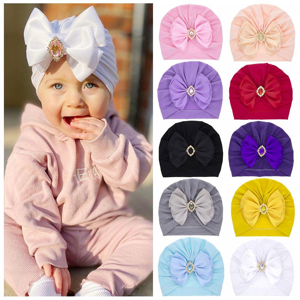 ESPO Mũ Trùm Đầu Cột Nơ Chất Liệu Cotton Cho Bé