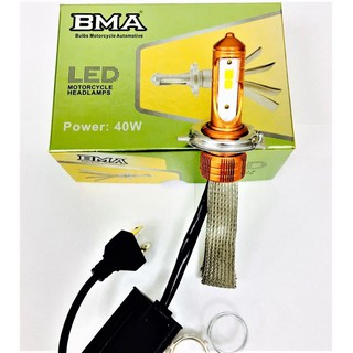 Bóng đèn LED dây tản nhiệt Pha Trắng Cốt vàng H4-2B-BMA-T19-2B-BMA
