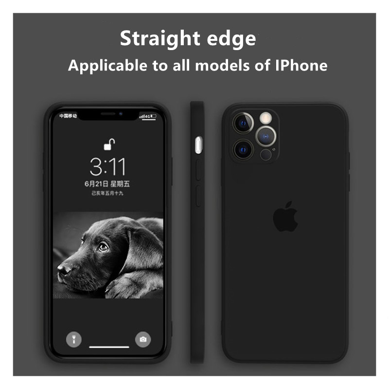 Giọt đen Mới (Chất lượng cao) iPhone 12/12 PRO MAX / 12MINI / 11 PRO MAX X XS Max XR 7 8 Plus Ốp lưng silicon lỏng nghệ thuật màu nước mới (Chất lượng cao), ốp lưng chống sốc bảo vệ toàn bộ điện thoại và máy ảnh
