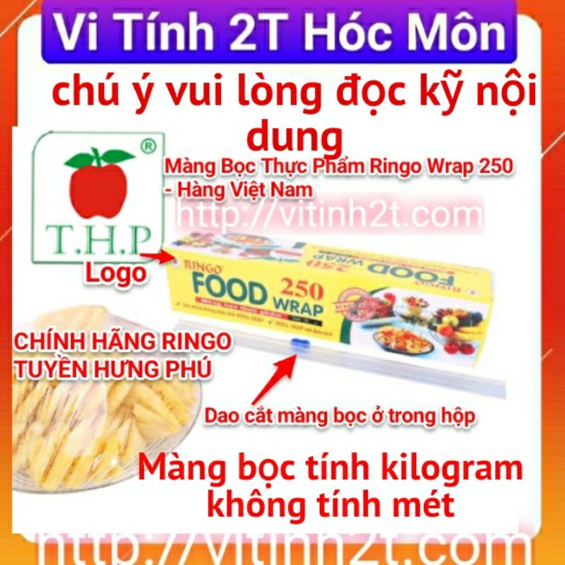 ( HÓC MÔN) Màng Bọc Thực Phẩm Ringo Wrap 250 - Hàng Việt Nam.