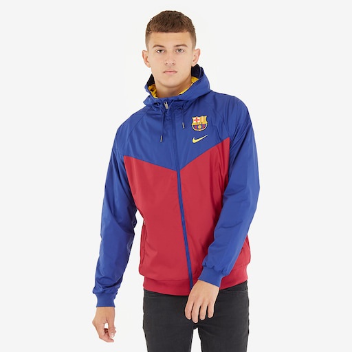 Áo khoác thể thao Nike Men's FC Barcelona Windrunner Authentic UNX Maroon Full-Zip | Size M -