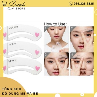 Set 3 khuôn kẻ chân mày