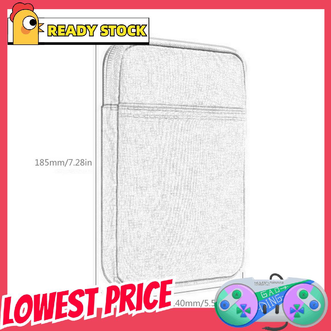 [lovely]Shockproof Zippered Sleeve Bag Case eBook Pouch Cover Dual Storage For Kindle