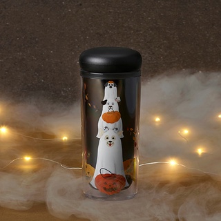 Bình starbucks 12oz 3 dog trick or treat