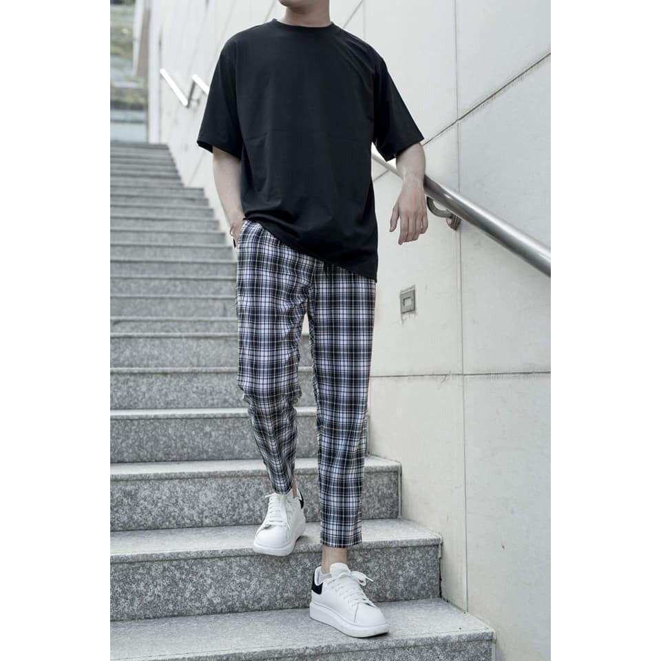 Quần unisex FANNEL caro - Plaid Pants đủ mẫu ảnh thật ( Cam kết hài lòng )