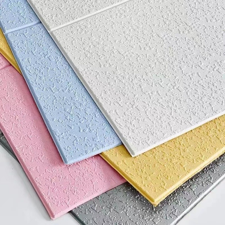 Giấy Dán Tường 3D Tự Dính Chống Thấm Nước Kích Thước 35x35cm Trang Trí Phòng Khách / Phòng Ngủ