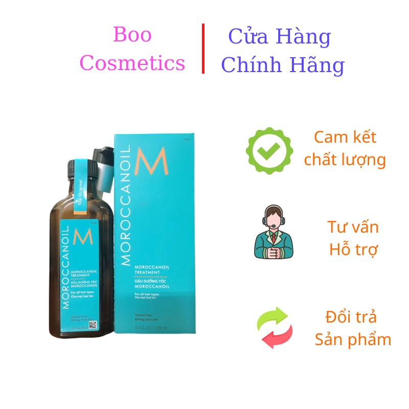 Tinh dầu dưỡng ẩm moroccanoil chai 100ml