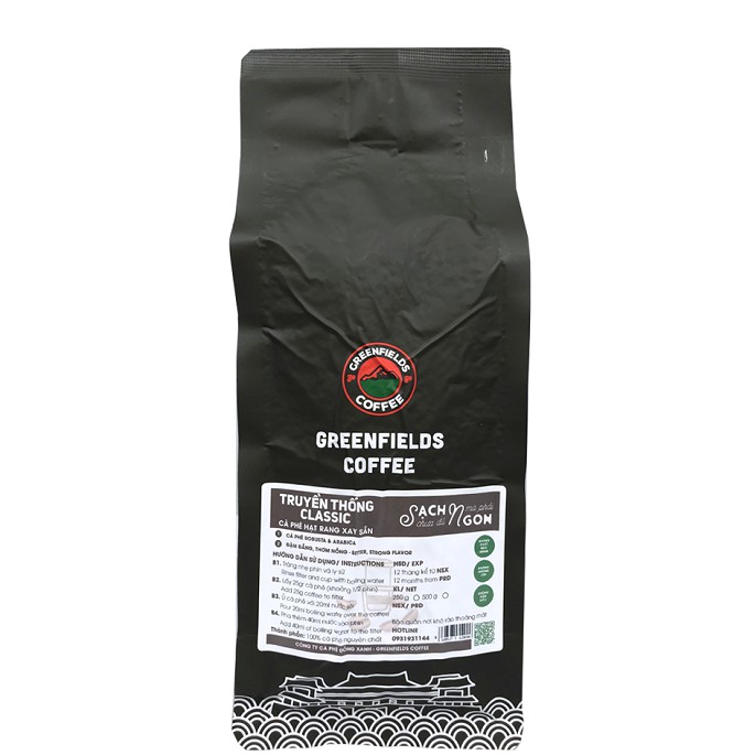 Cà phê phin nguyên chất TRUYỀN THỐNG Greenfields Coffee 500G