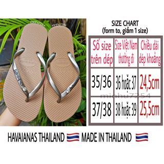 [CÓ SẴN_SHIP LIỀN TAY_XÁCH TAY THÁI] DÉP HAVAIANAS THÁI LAN XỎ NGÓN NỮ ĐÍNH ĐÁ