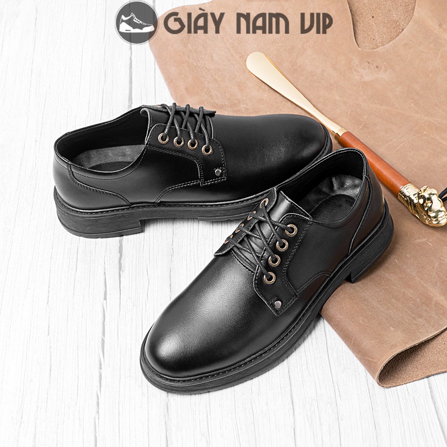 Giày Derby Nam Da Bò Thật Cao Cấp Phong Cách GIAYNAMVIP Giày Nam Đẹp Giá Rẻ Men Lỳ GVN06