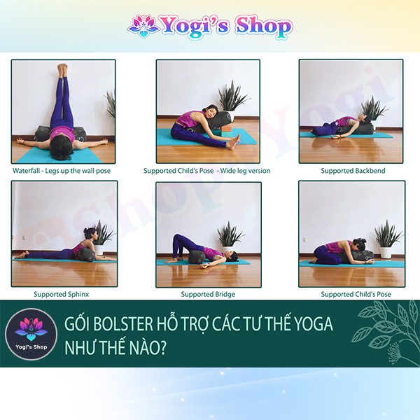 Gối Tập Yoga Phục Hồi Trị Liệu (Gối Yin) Hỗ Trợ Luyện Tập Yoga | Yoga Bolster