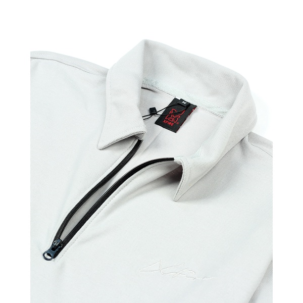 Áo Thun Polo Nam Nữ Form Rộng Cá Sấu Ngắn Tay Màu Xám Local Brand by Xfire Unisex