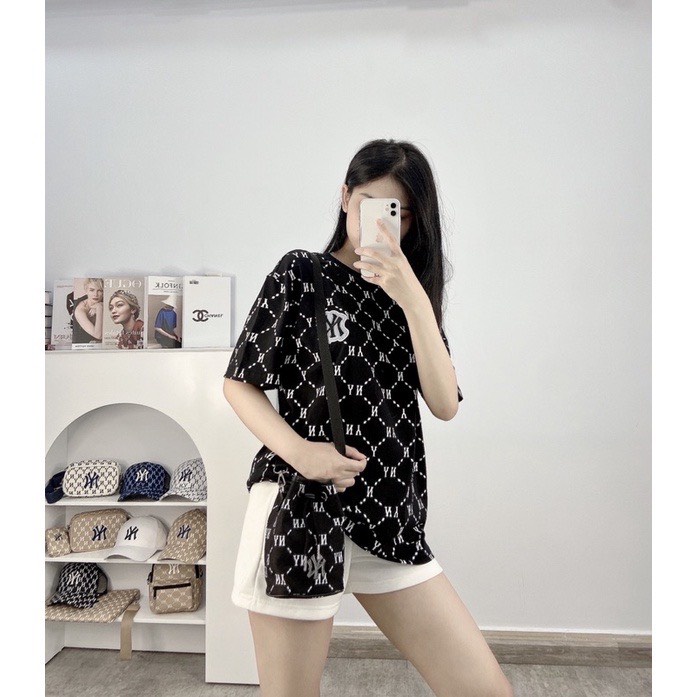 Túi mlb ny đeo chéo nữ mini dây rút thời trang xuất dư xịn DC425