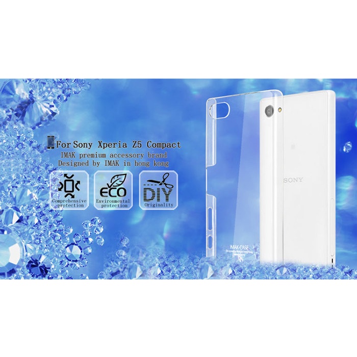 Ốp Lưng Cứng Trong Suốt Hiệu Imak Cho Sony Xperia Z5 Compact, Ốp Lưng Cho Xperia Z5 Compact, Z5 Mini