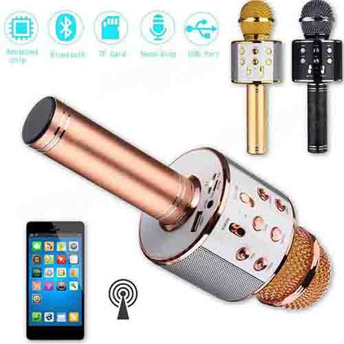 [ Sale xả hàng ] MIC KARAOKE Microphone thông minh WS-858 KÈM LOA Bluetooth cho những chuyến đi dã ngoại, tiệc, giải trí