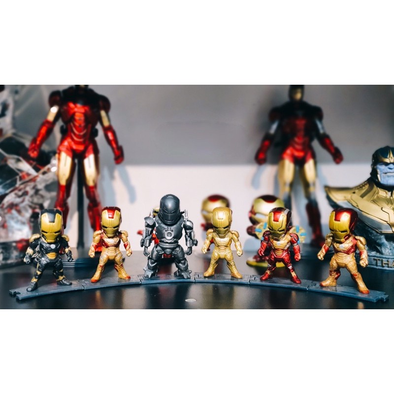 Set mô hình Iron man 6 con chibi