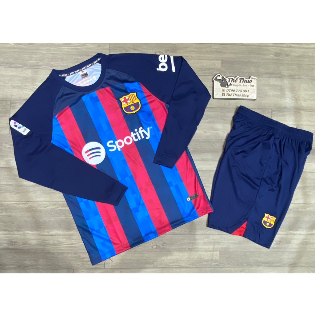 Bộ Bóng Đá Dài Tay 2023- Bộ thể thao Nam nữ dài tay (Size 40-78kg) - Vải thun lạnh mịn