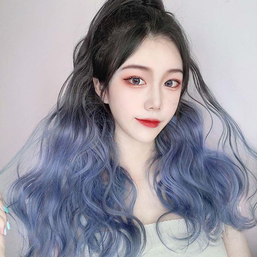 Tóc Giả Bằng Sợi Tổng Hợp Màu Đen / Nâu Dành Cho Nữ
