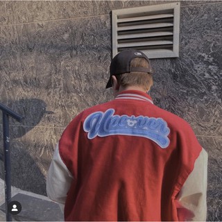 /UNCOVER/ Varsity jacket Đỏ