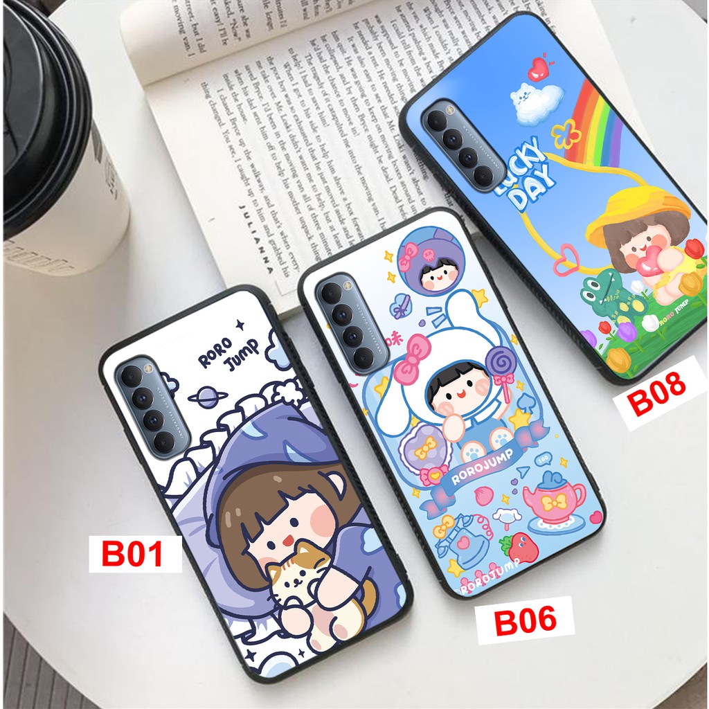 ỐP LƯNG OPPO RENO 4/RENO 4 PRO IN HÌNH BÒ SỮA DỄ THƯƠNG