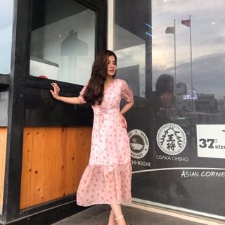 xả kho 🌺 Đầm maxi thắt eo sale