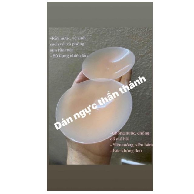 Hộp 10 miếng dán nhũ hoa silicon tàng hình