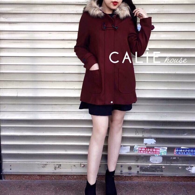 👐 HoT áo dạ 1 khuy sừng gồm 2 màu